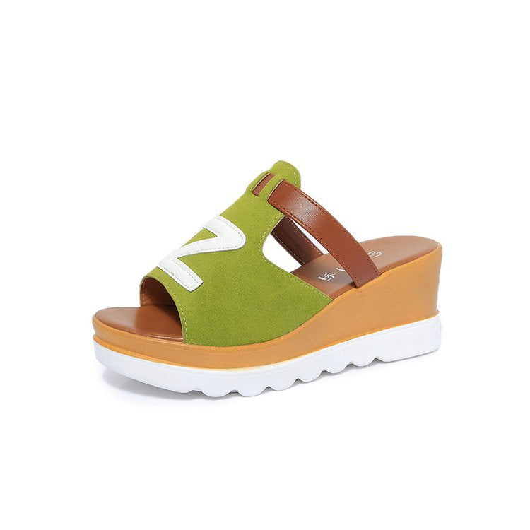 Domenica | Platform Wedge Slide Sandals