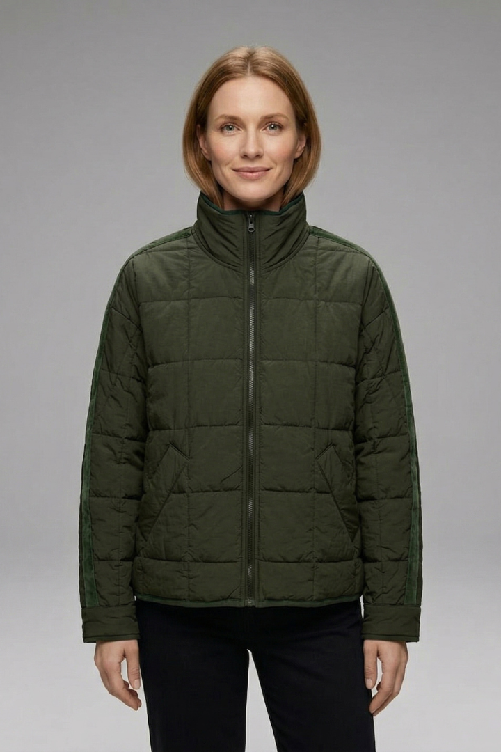 Donatella | Jacket with Zip and Quilted Surface