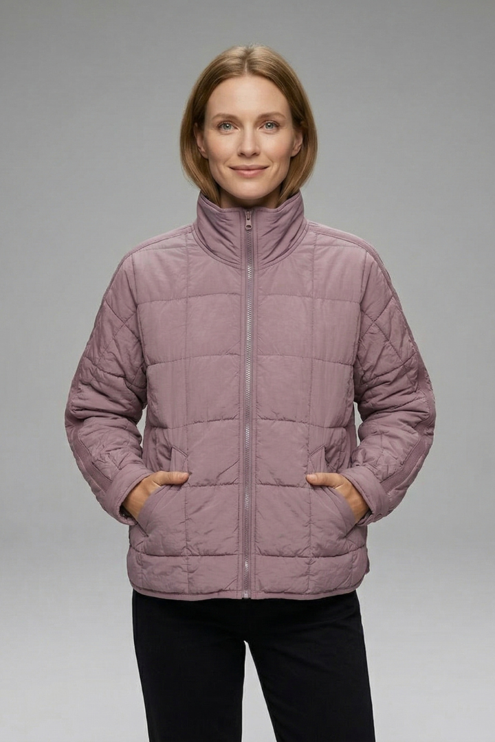 Donatella | Jacket with Zip and Quilted Surface