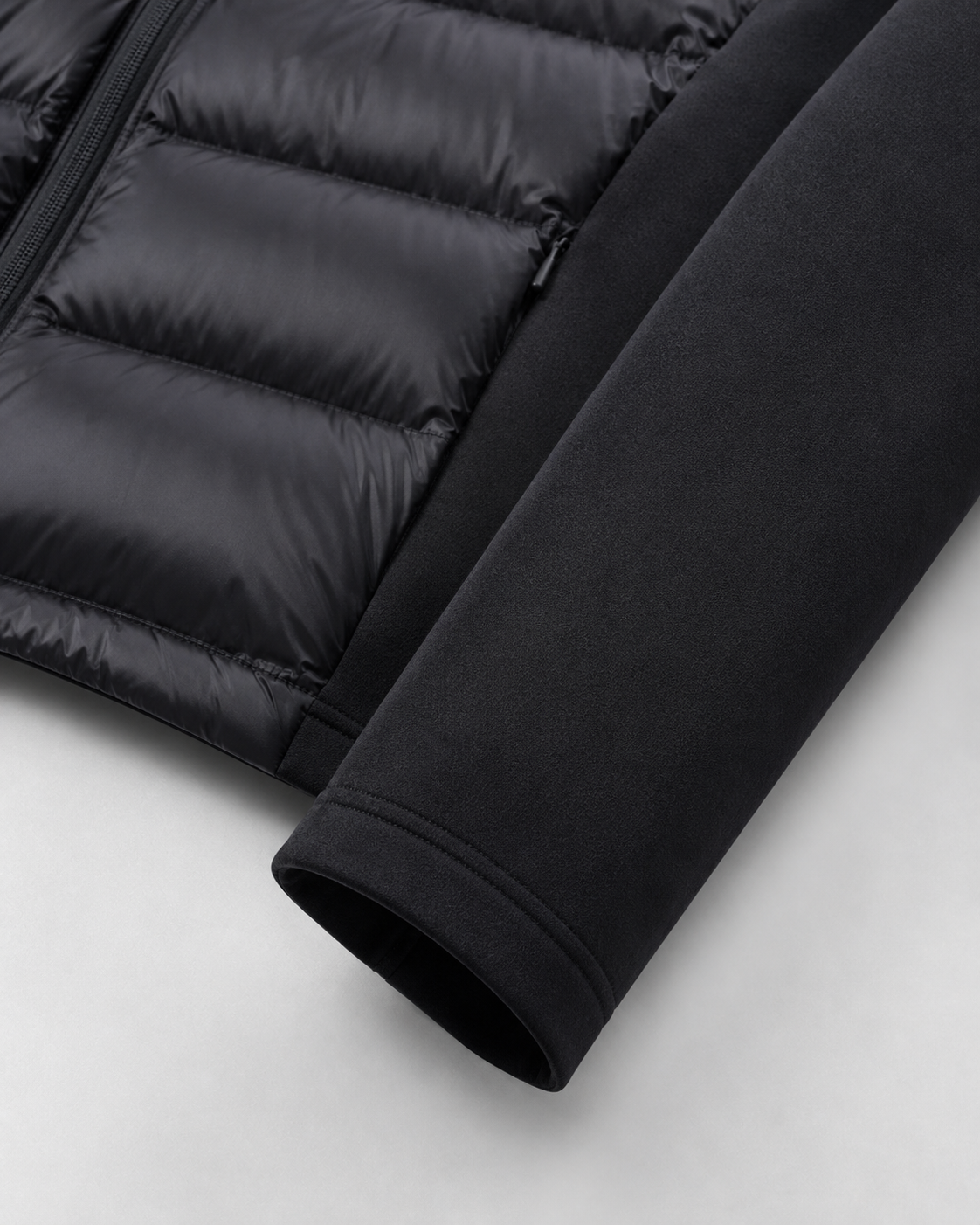 Donna hooded hybrid puffer jacket - full look 2