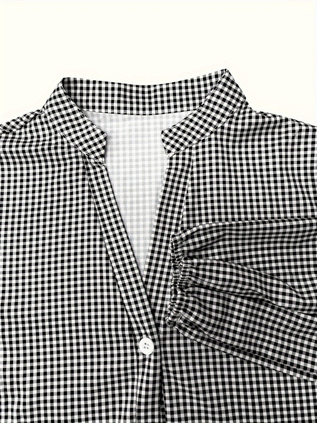 Monica | Gingham Button-Front Mini Dress