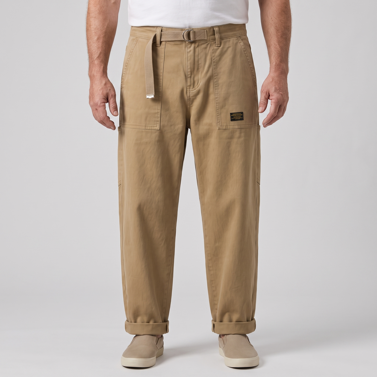 Edmund vintage wash cargo pants, view 1