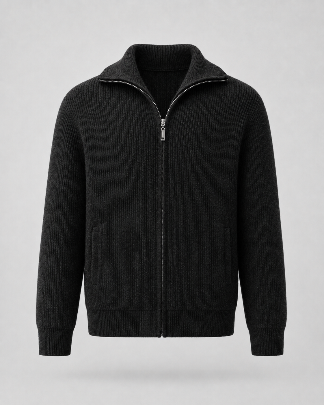Edward wool quarter zip sweater mock neck - styled outfit 2