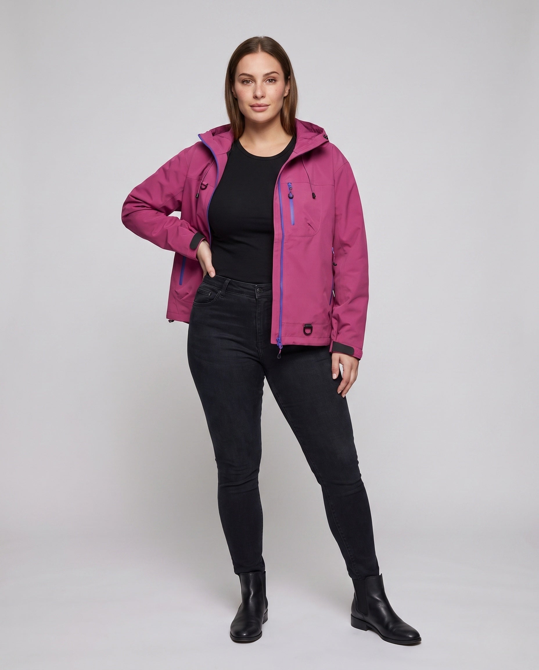 Ella technical casual jacket - front view