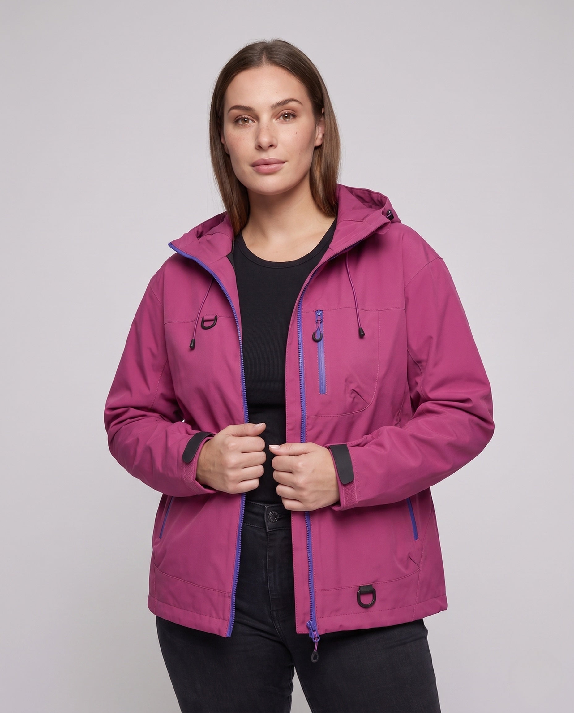 Ella technical casual jacket - upper body detail