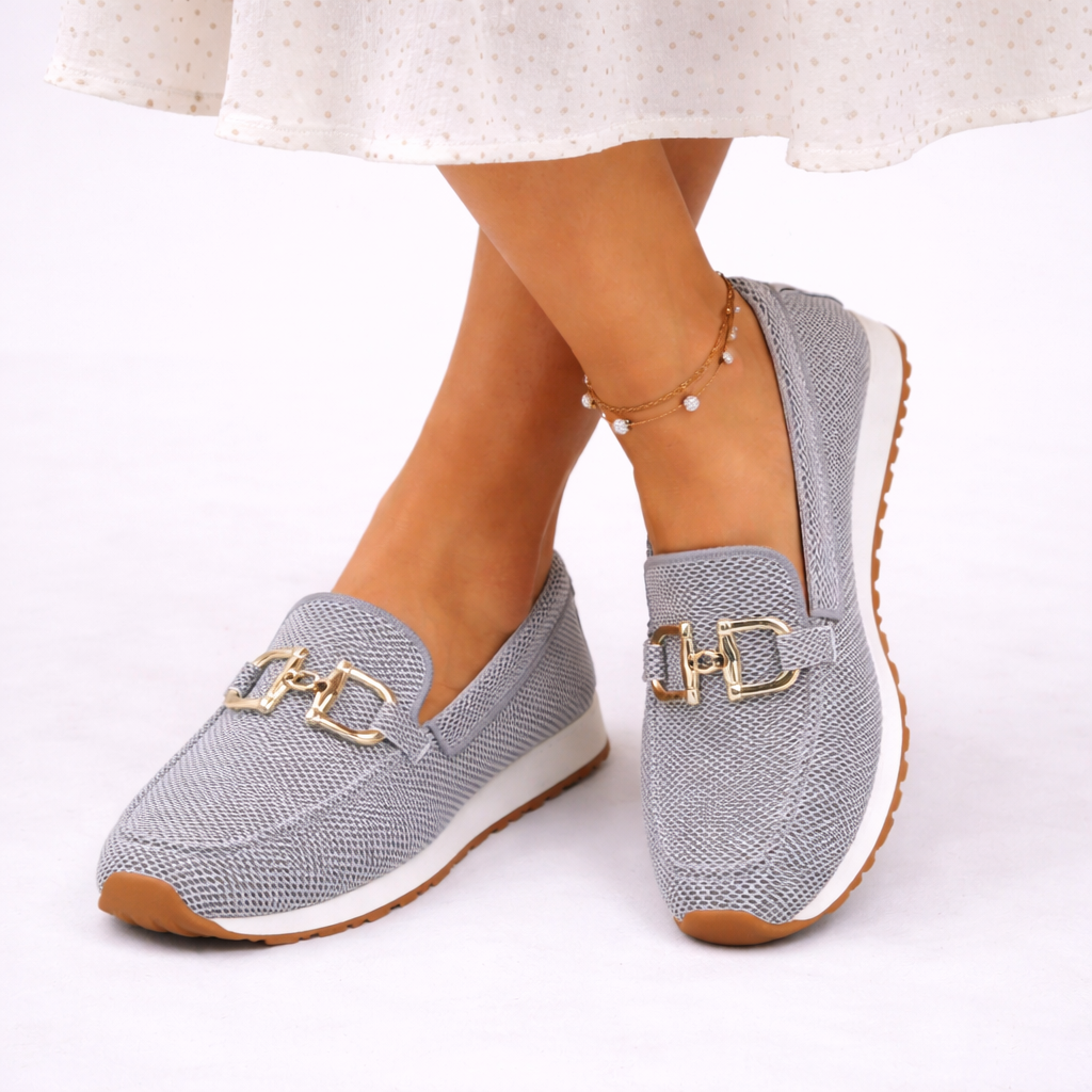 Ellen orthopedic knit loafers - color Gray
