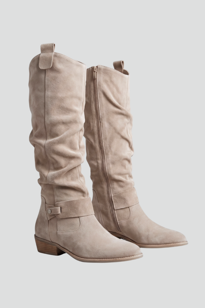 Elowen orthopedic knee-high boots - color Beige