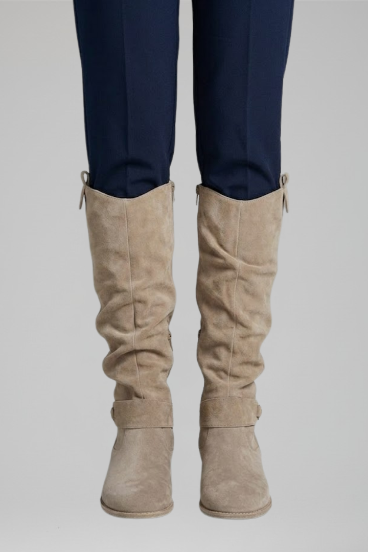 Elowen orthopedic knee-high boots - color Dark Green