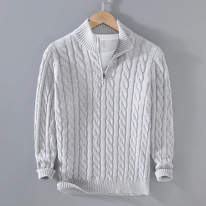 Eric cotton knit sweater - front view