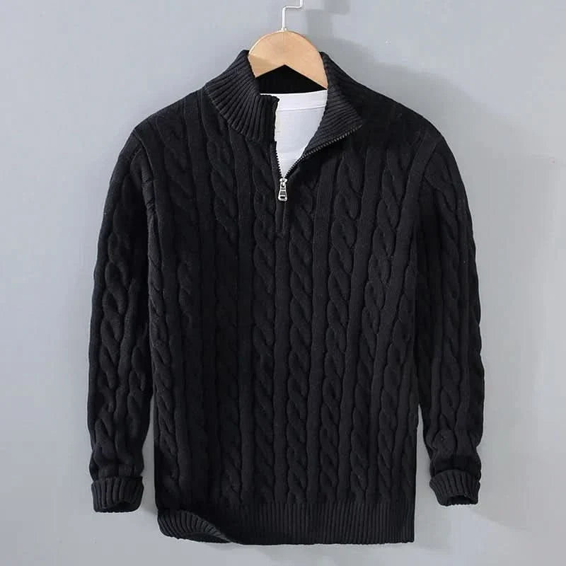 Eric cotton knit sweater - side view