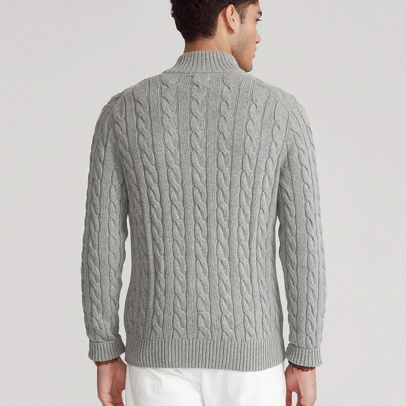 Eric cotton knit sweater - styled outfit