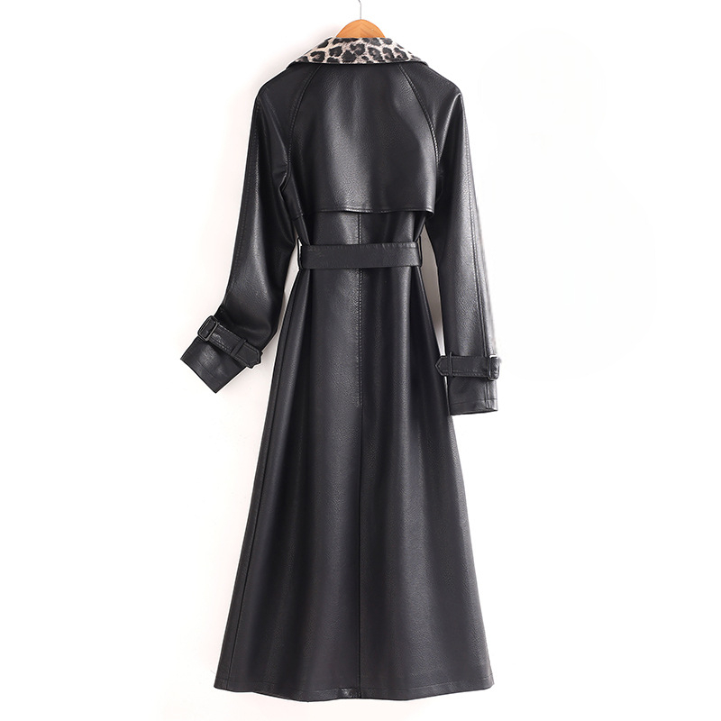 Esperanza | Elegant Leather Trench Coat