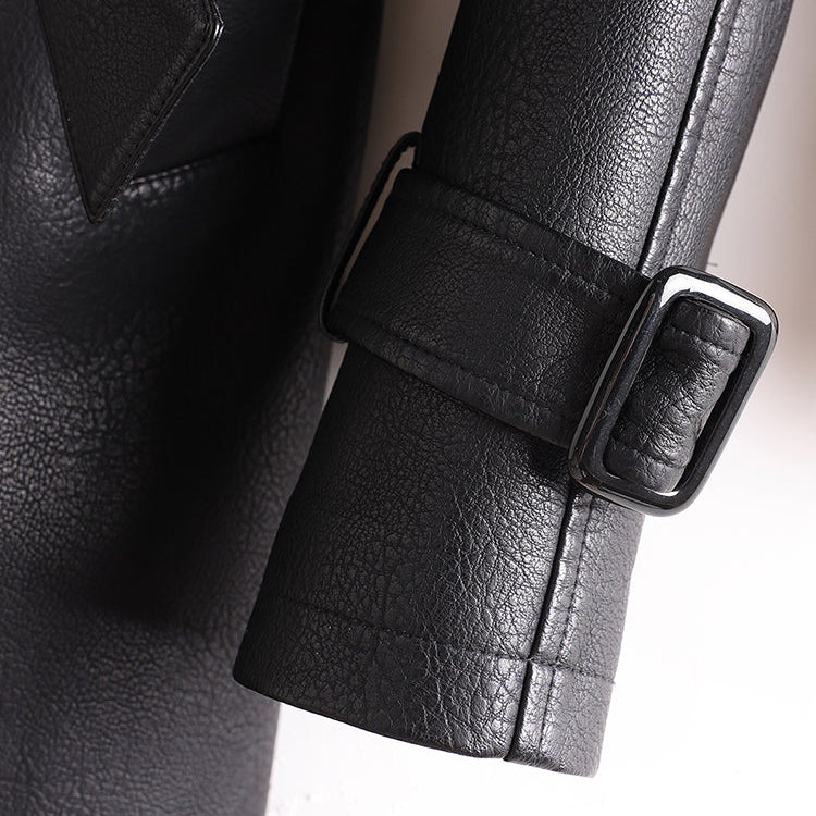 Esperanza | Elegant Leather Trench Coat