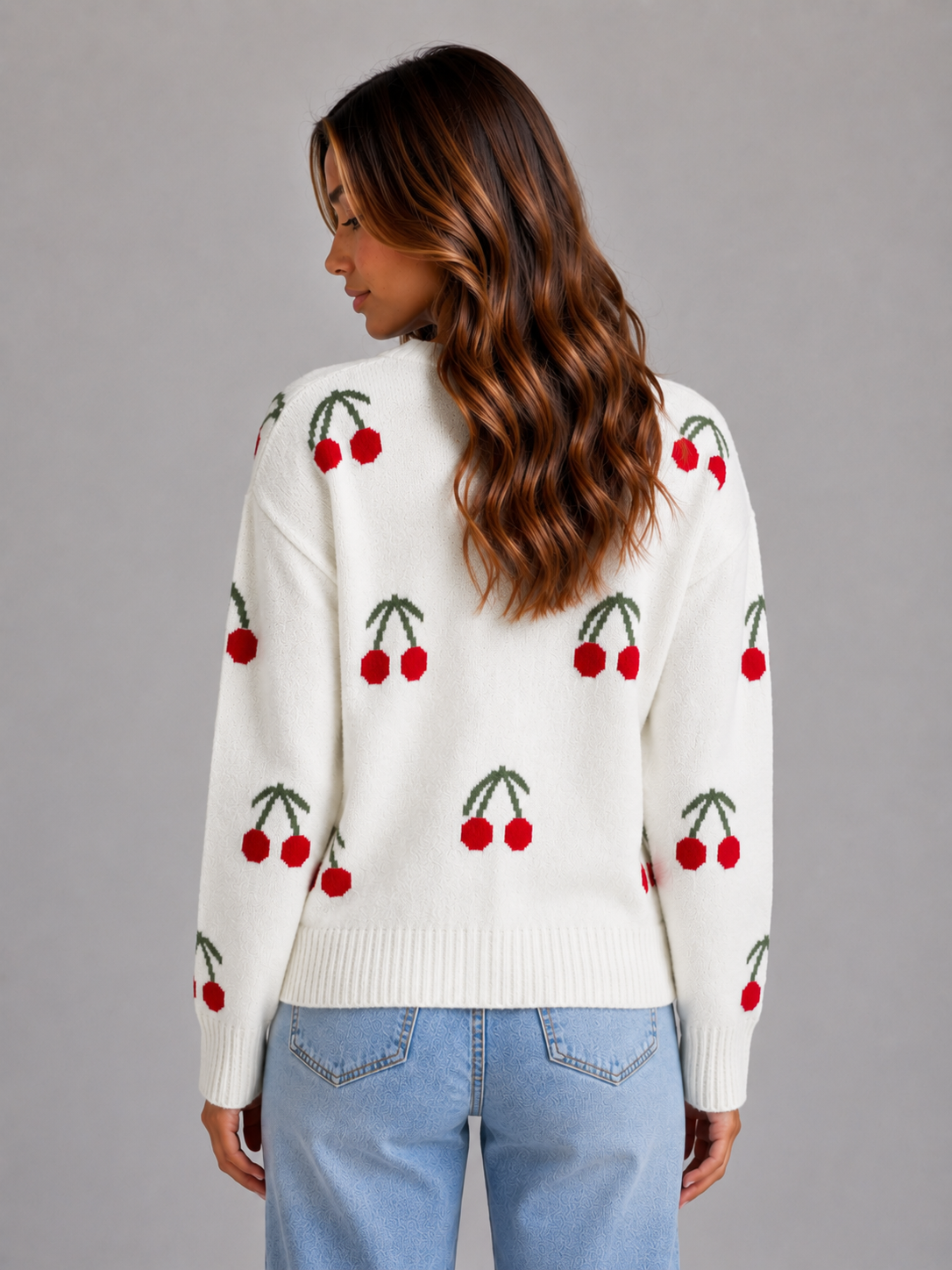 Estelle | Cherry Print Cardigan