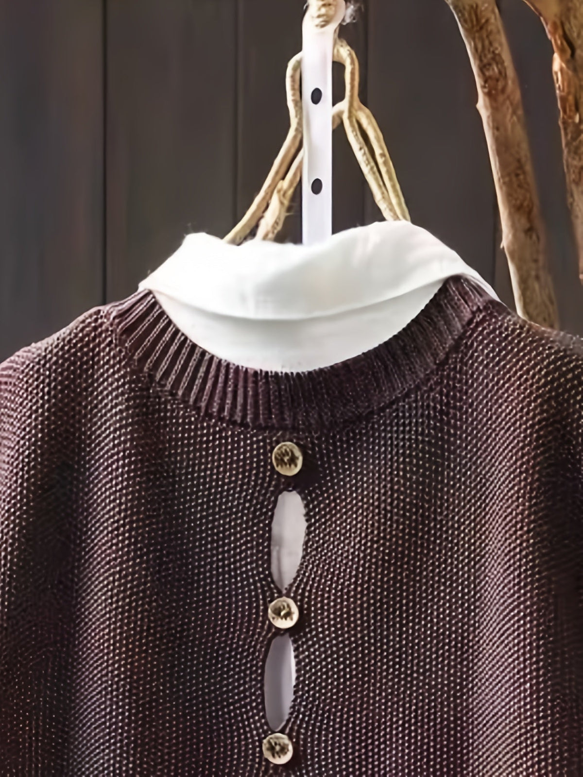 Evangeline relaxed button-front cardigan, view 6