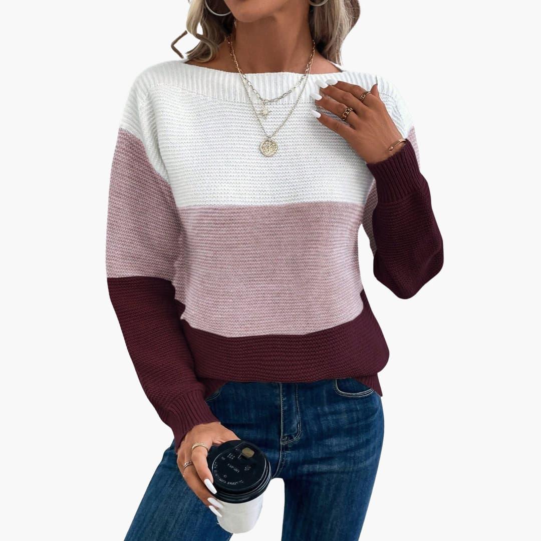 Evelyn ombre pullover sweater - styled outfit 1