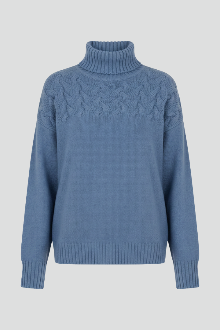 Farrah sweater with turtleneck - additional angle 1