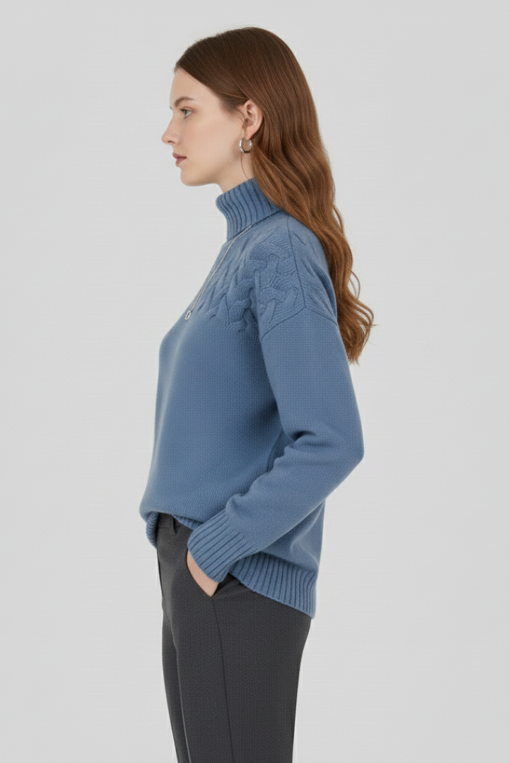 Farrah sweater with turtleneck - additional angle 4