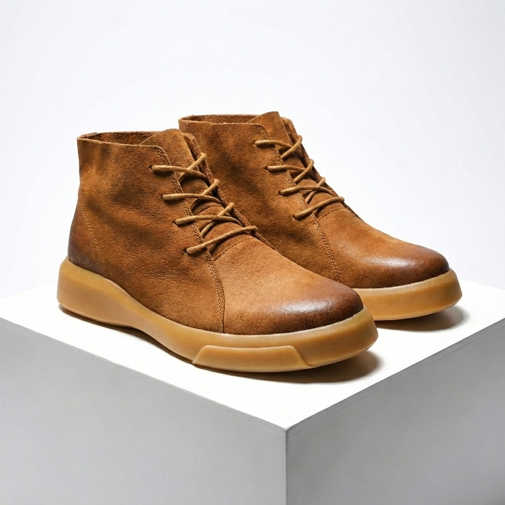 Faustina | Minimalist Leather Ankle Boots