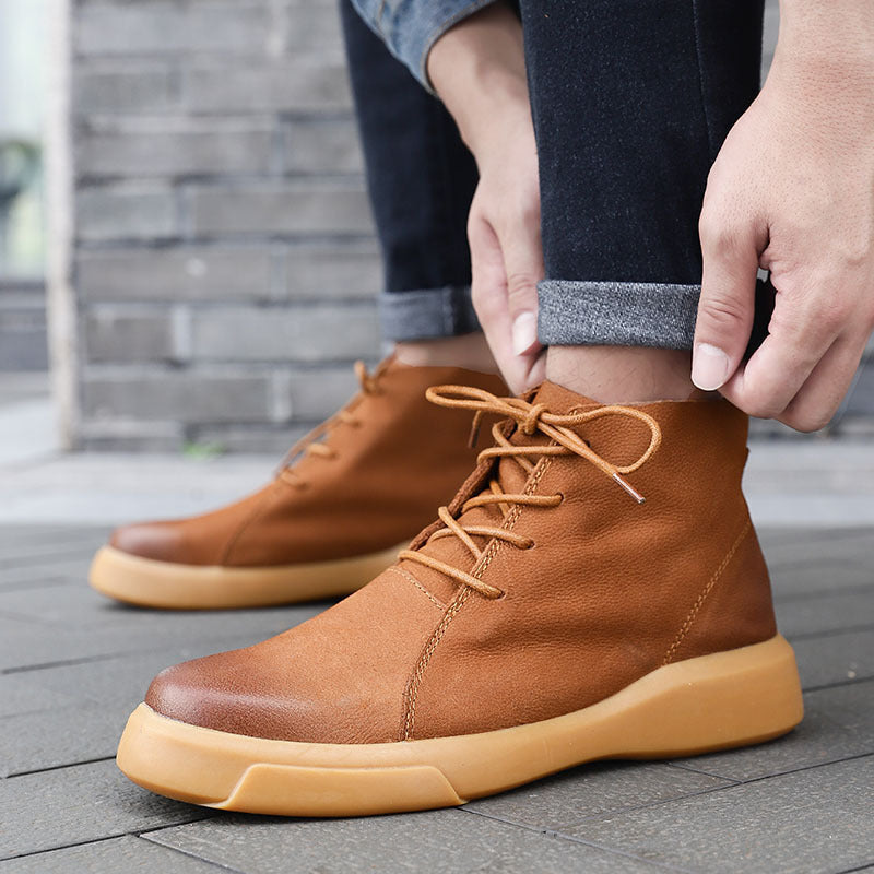 Faustina | Minimalist Leather Ankle Boots