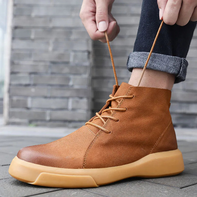 Faustina | Minimalist Leather Ankle Boots