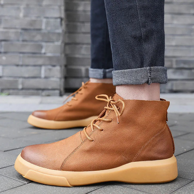 Faustina | Minimalist Leather Ankle Boots
