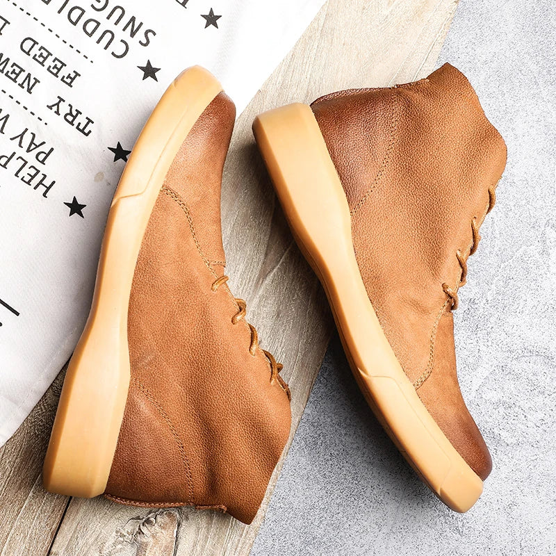 Faustina | Minimalist Leather Ankle Boots