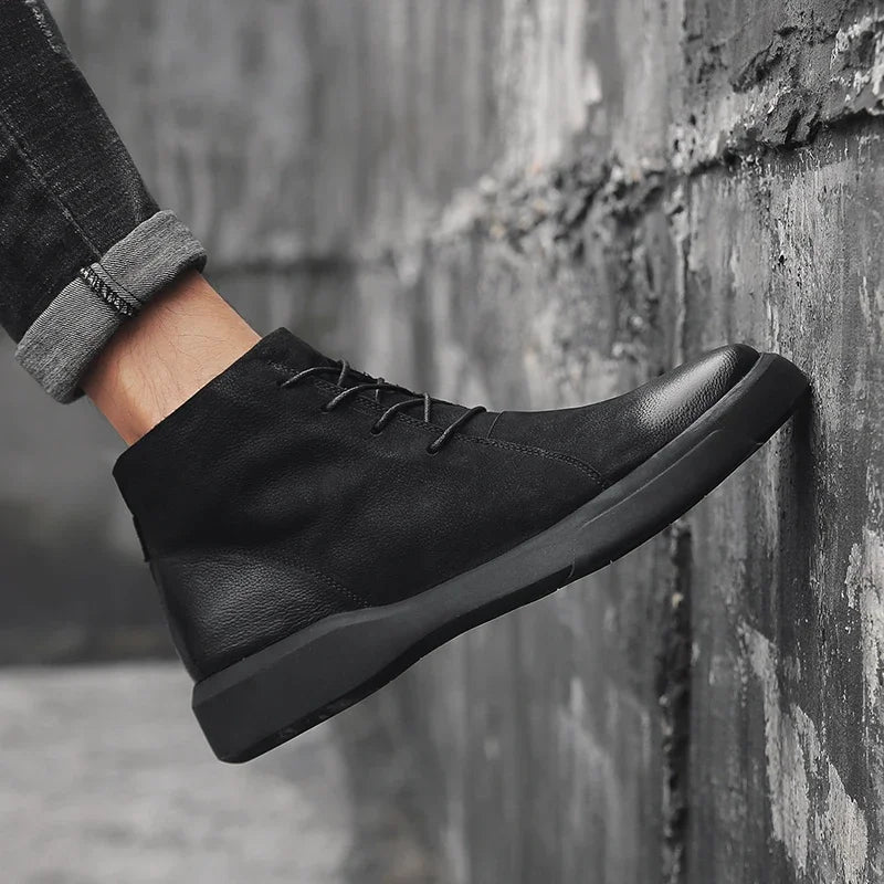 Faustina | Minimalist Leather Ankle Boots