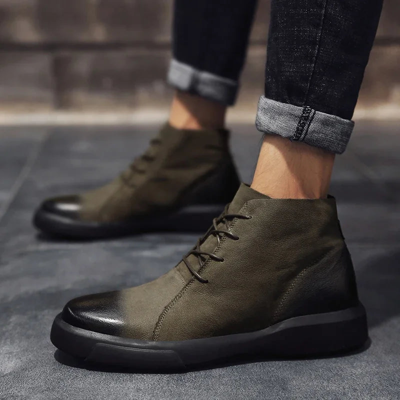 Faustina | Minimalist Leather Ankle Boots