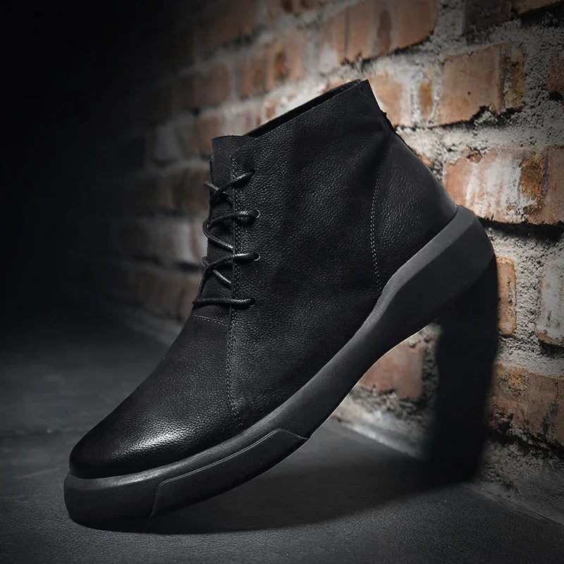 Faustina | Minimalist Leather Ankle Boots