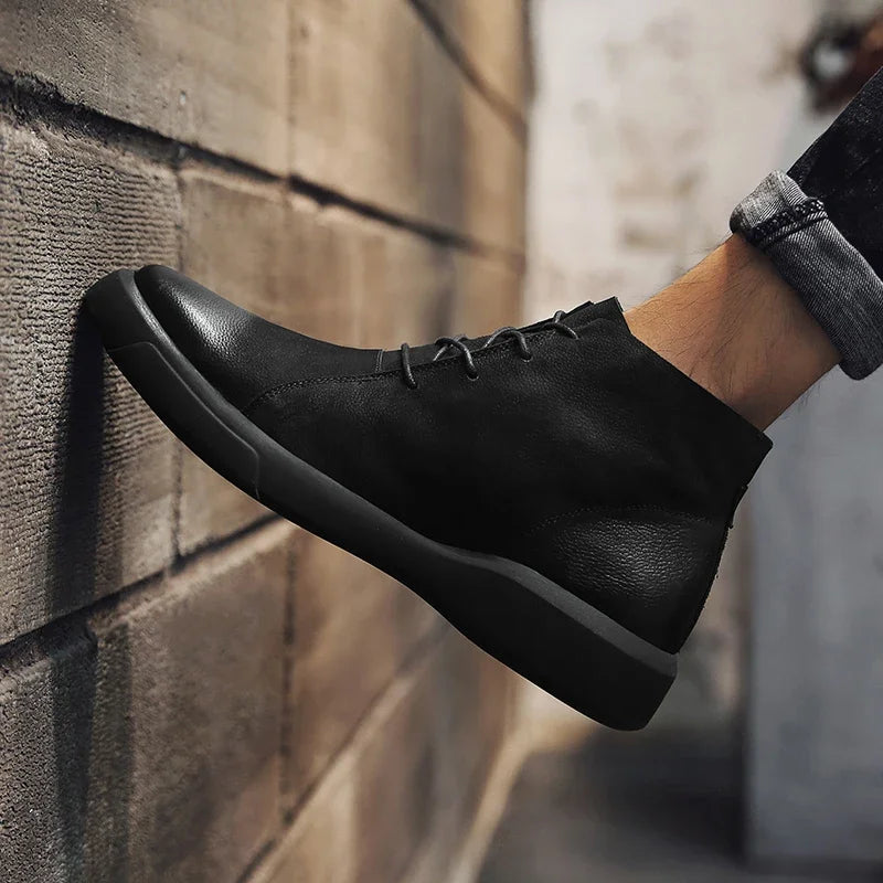 Faustina | Minimalist Leather Ankle Boots