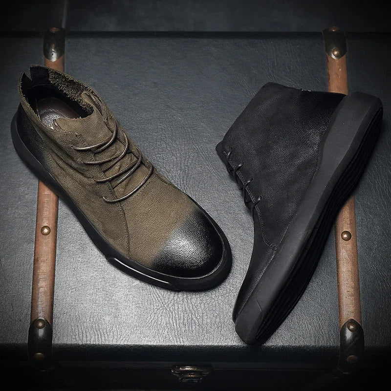 Faustina | Minimalist Leather Ankle Boots