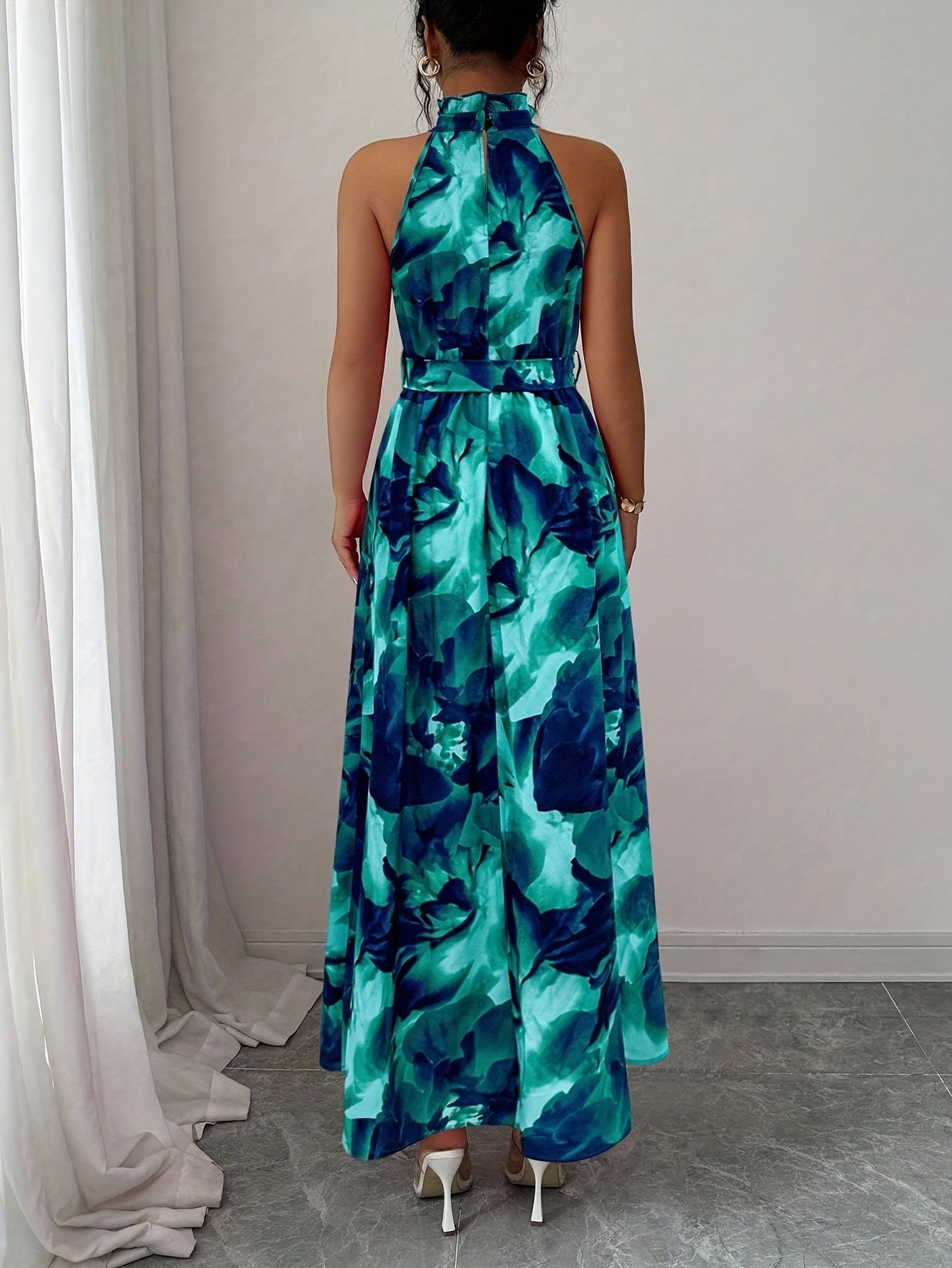 Faustine strapless print party dress - styled outfit 2