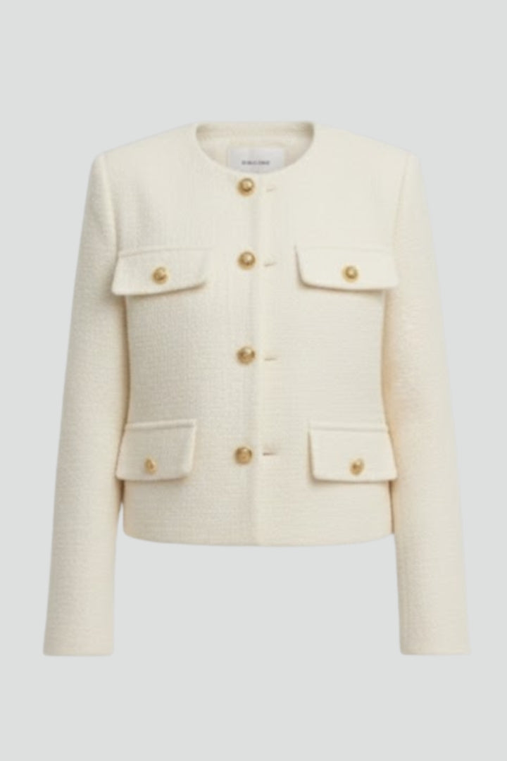 Federica cropped jacket - front view