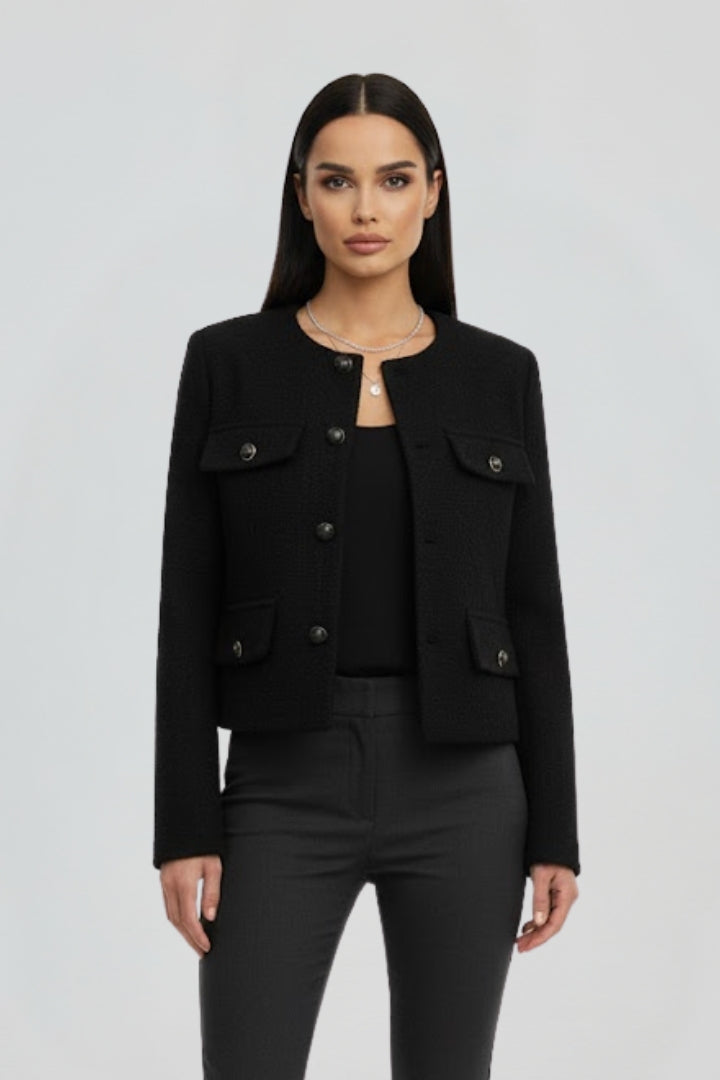 Federica cropped jacket - close up