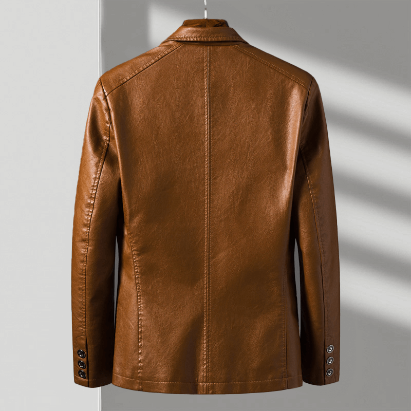 Felix leather blazer - detail view