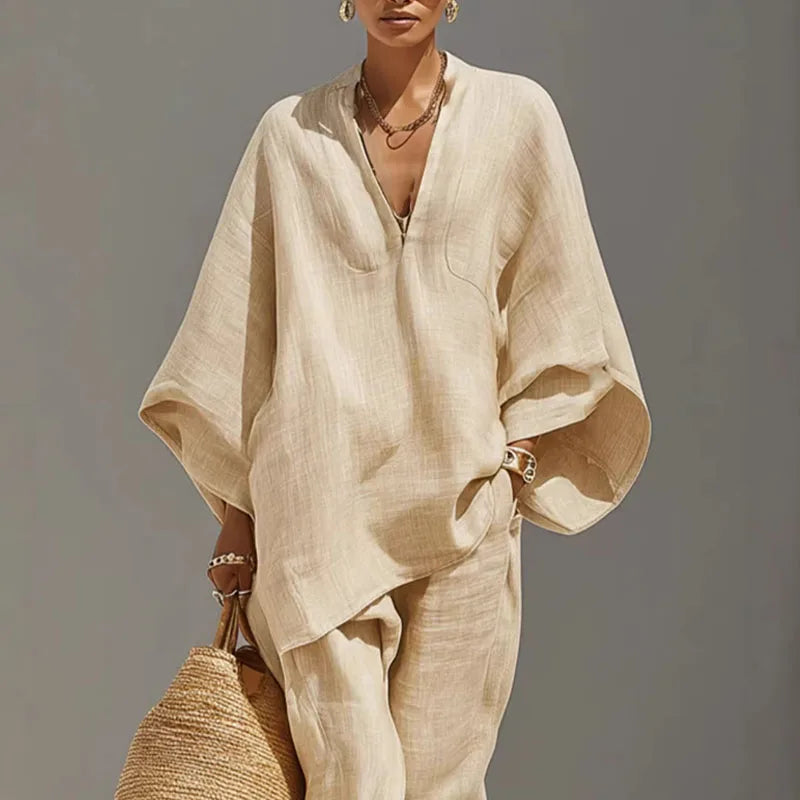 Fiona | Women's Batwing Wide Leg Matching Set