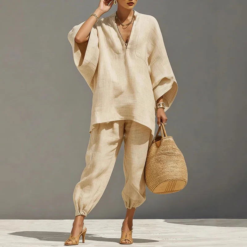 Fiona | Women's Batwing Wide Leg Matching Set