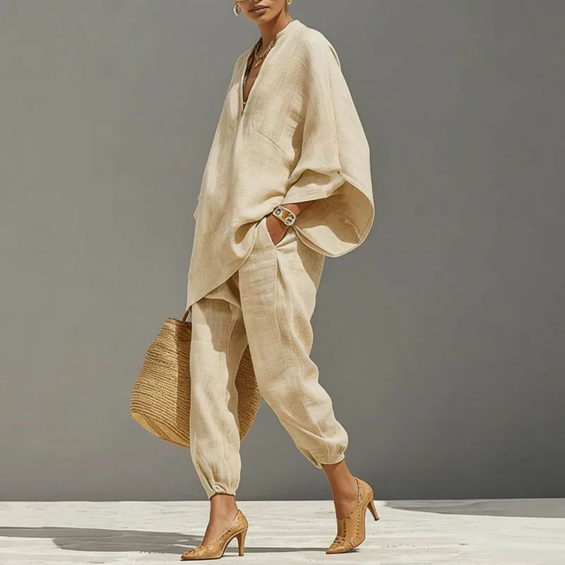 Fiona | Women's Batwing Wide Leg Matching Set