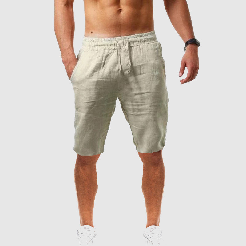 Fiorenzo | Relaxed Fit Linen Drawstring Shorts