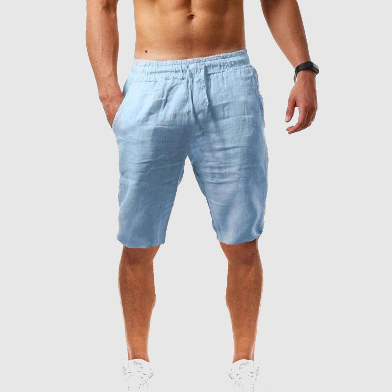 Fiorenzo | Relaxed Fit Linen Drawstring Shorts
