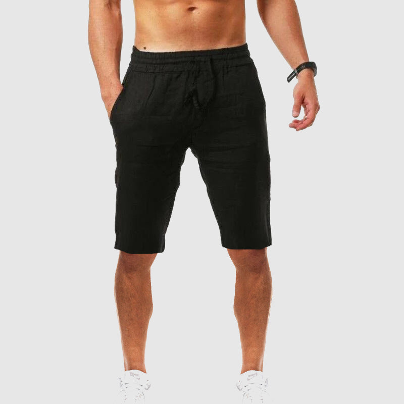 Fiorenzo | Relaxed Fit Linen Drawstring Shorts