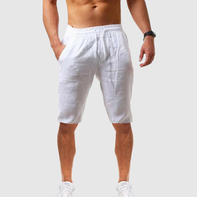 Fiorenzo | Relaxed Fit Linen Drawstring Shorts