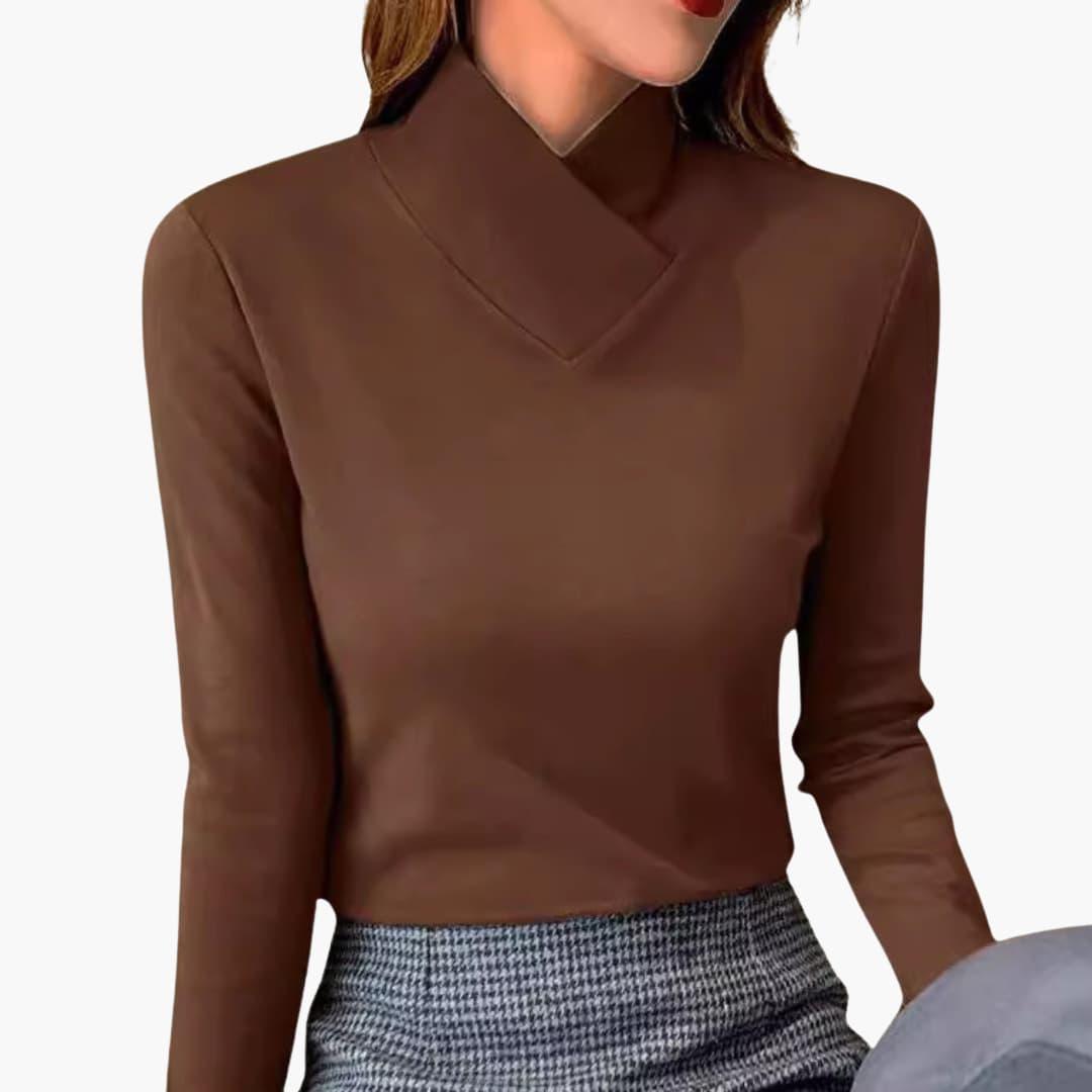 Frances high collar sweater - color options