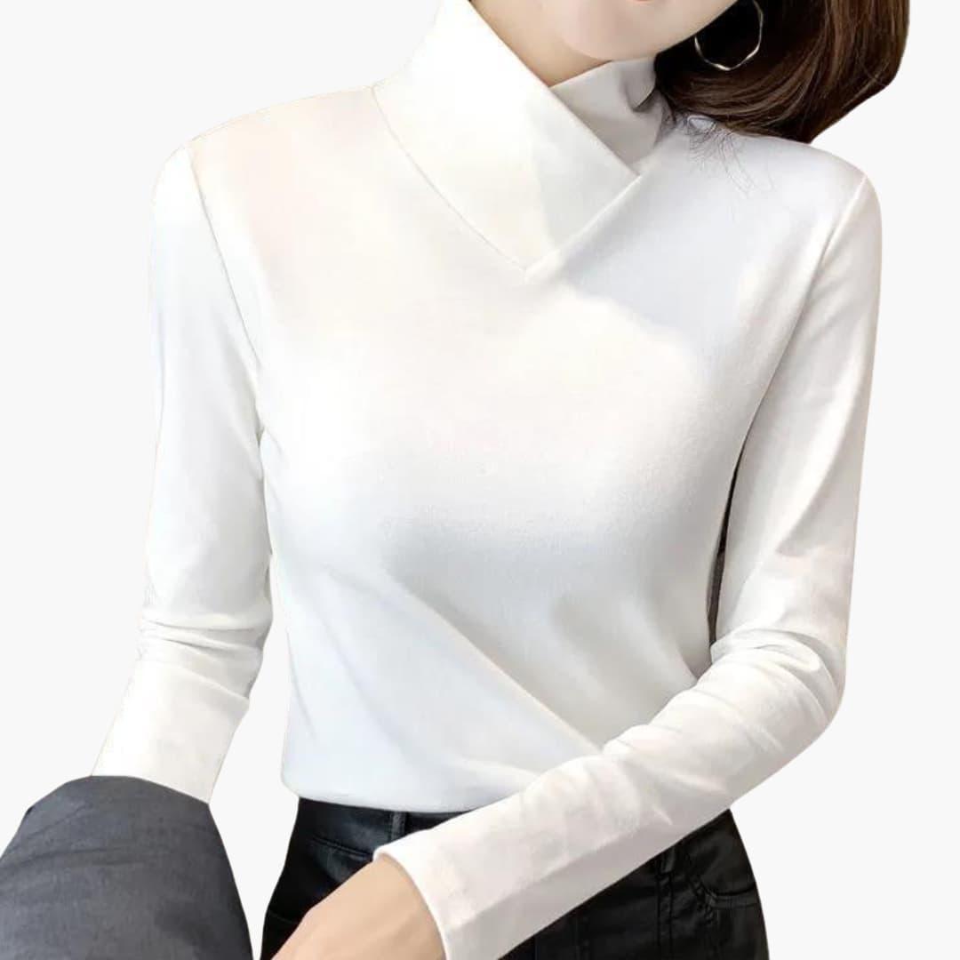Frances high collar sweater - styled outfit