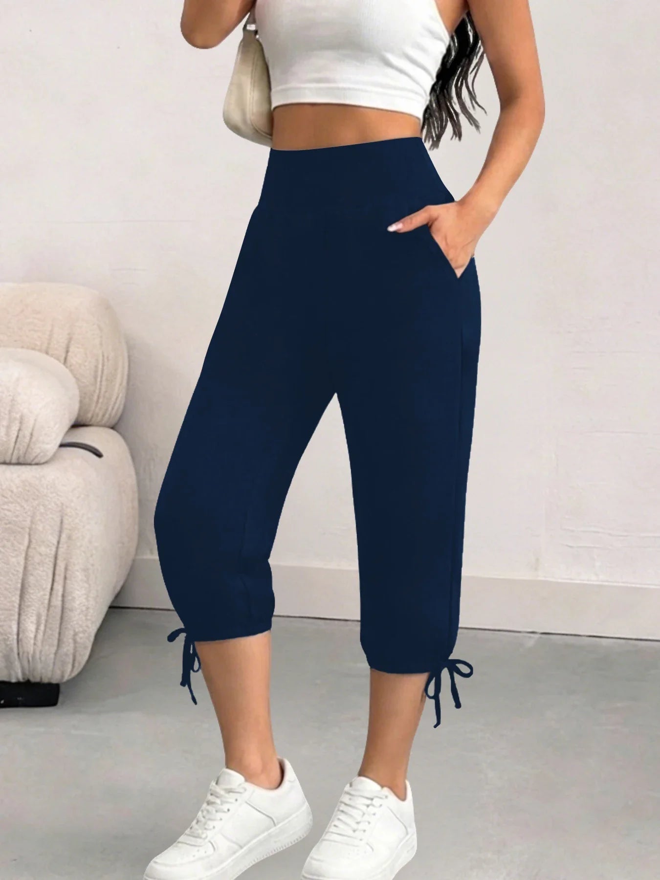 Freya high waist jogger capris - side view