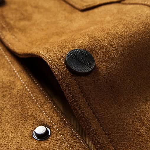Gabriel suede retro jacket - close up