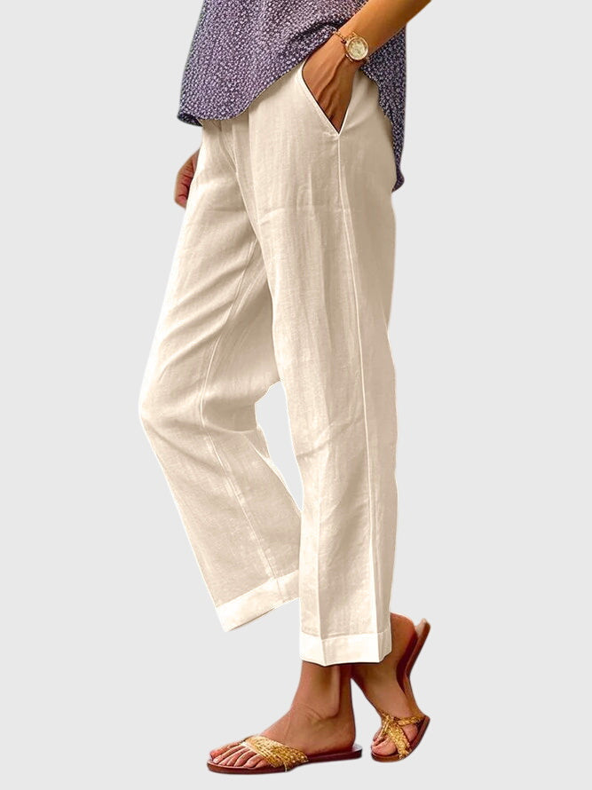 Genevieve wide leg straight cut pants - color options 2