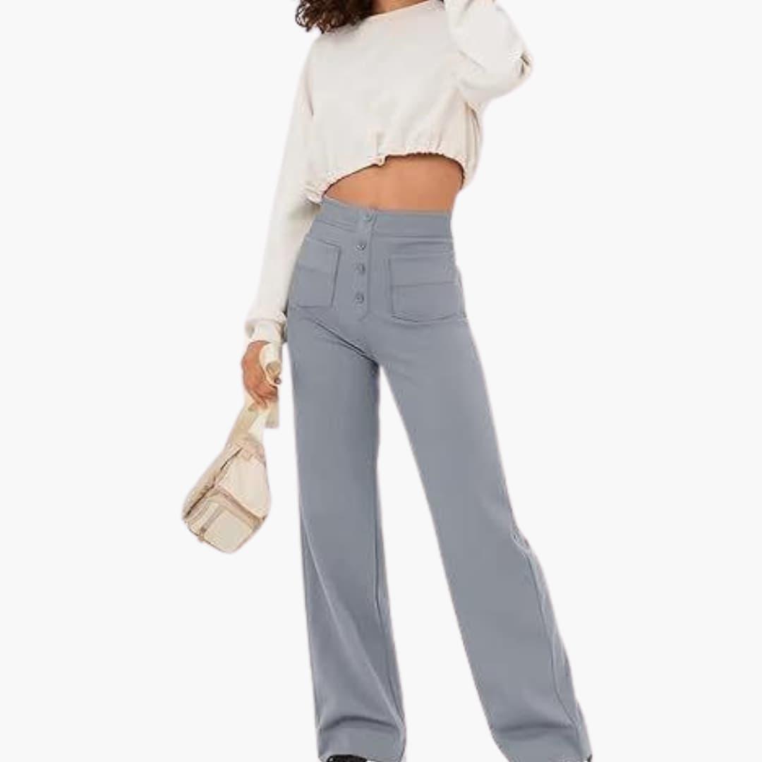 Georgia casual elastic waist trousers - full look 1