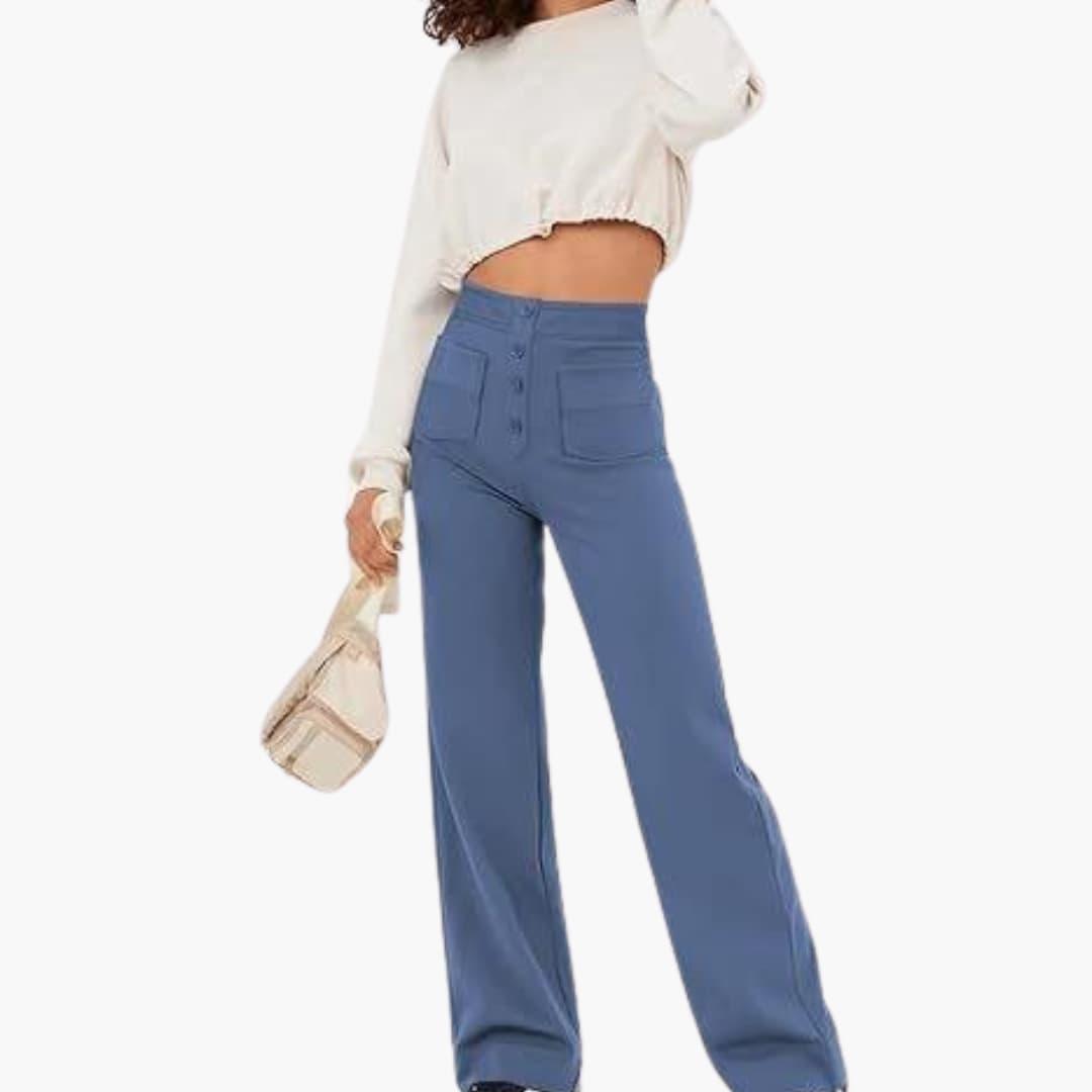 Georgia casual elastic waist trousers - full look 2
